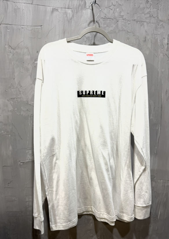 Supreme "Since Nineteen Ninety Four" L/S Tee White