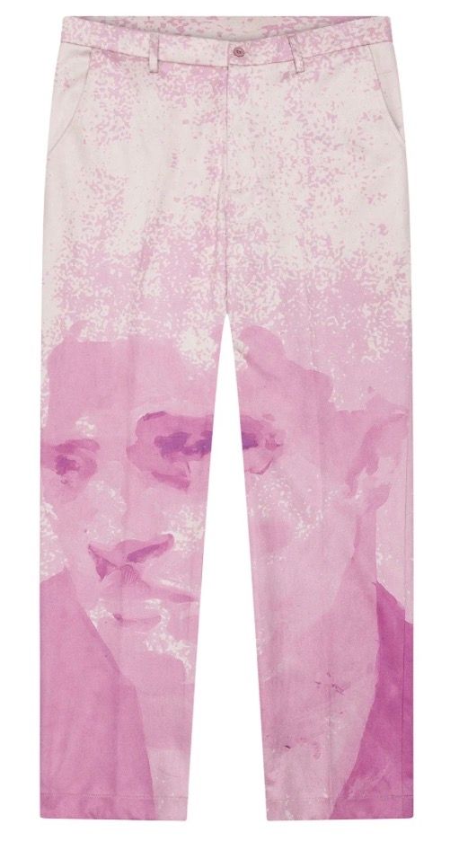 KidSuper Suede Portrait Suit Pant Pink
