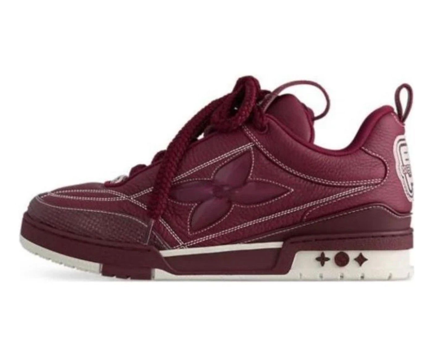 Louis Vuitton burgundy skate