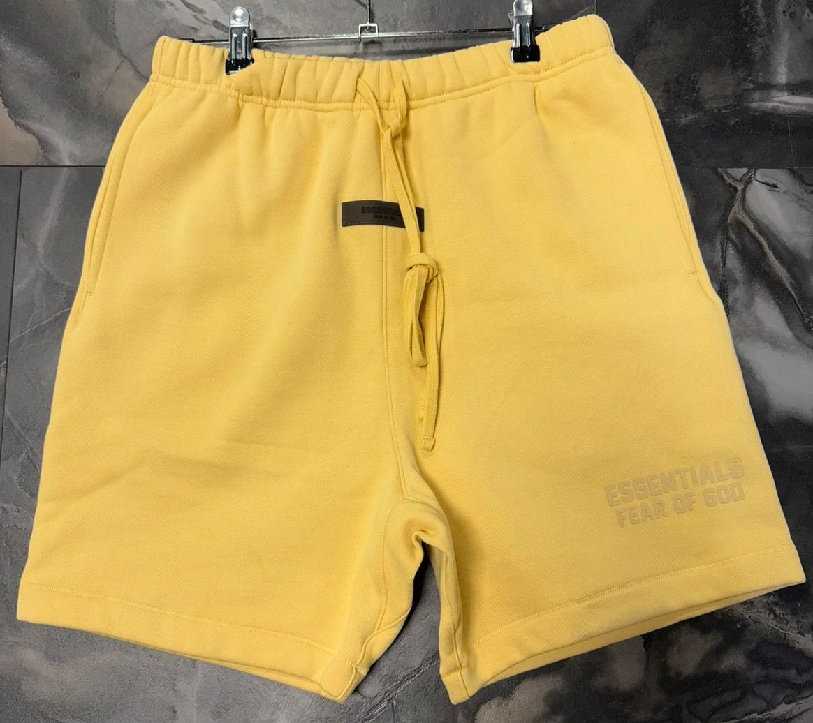 Fear of God Essentials Yellow Shorts