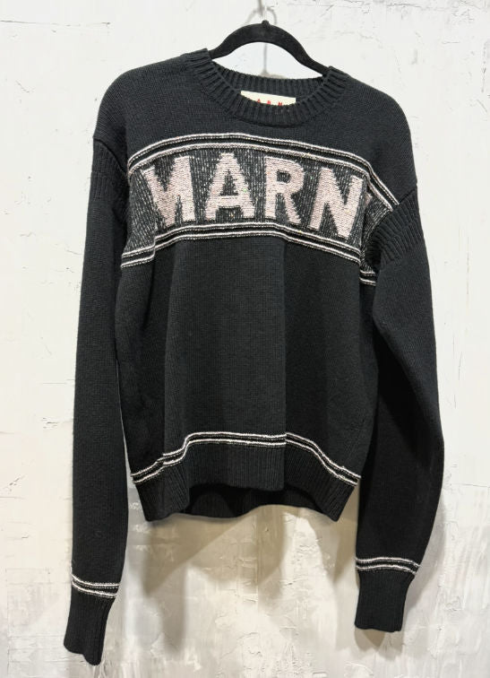 Marni fisherman logo gauge 5 black