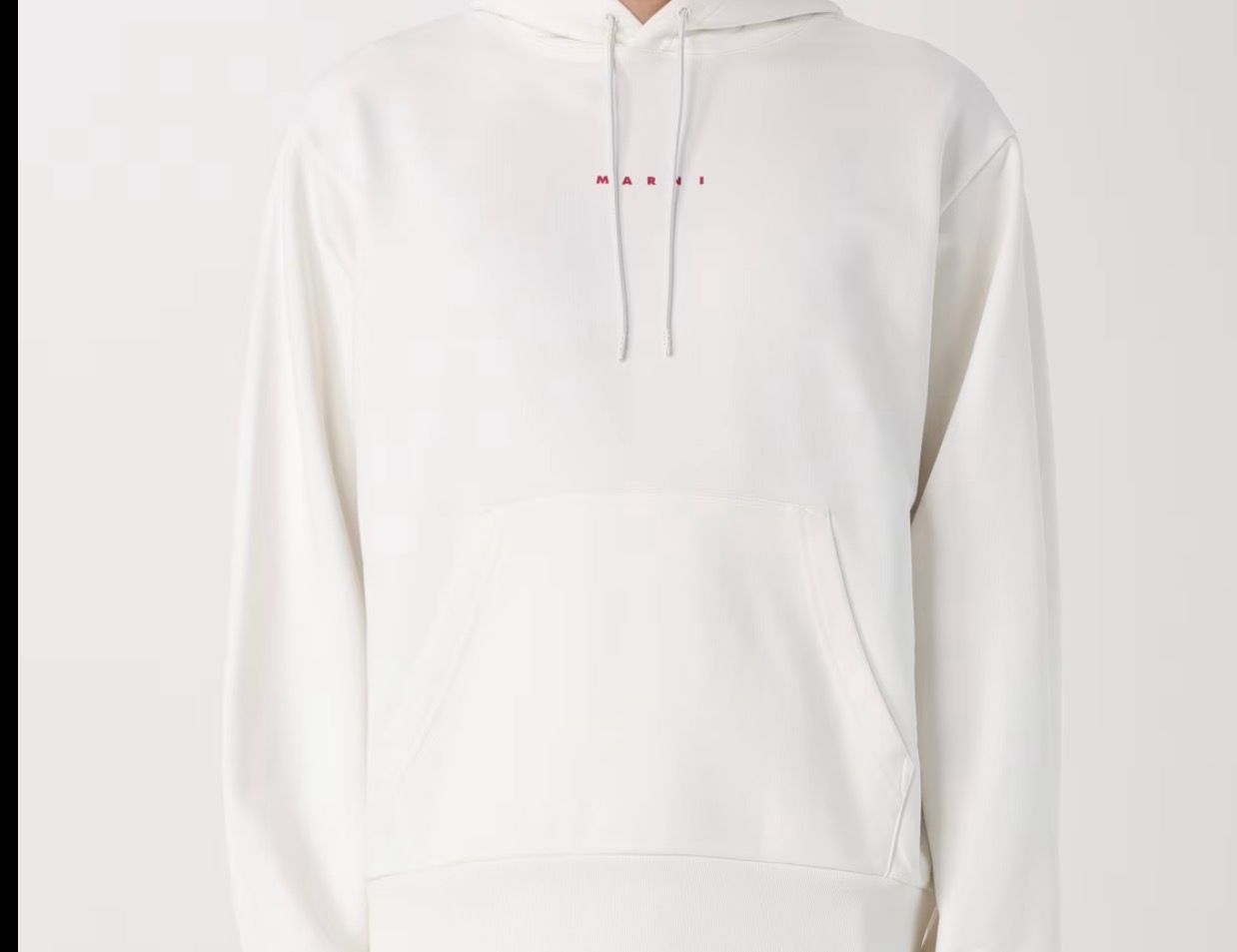 MARNI Logo Hoodie - White