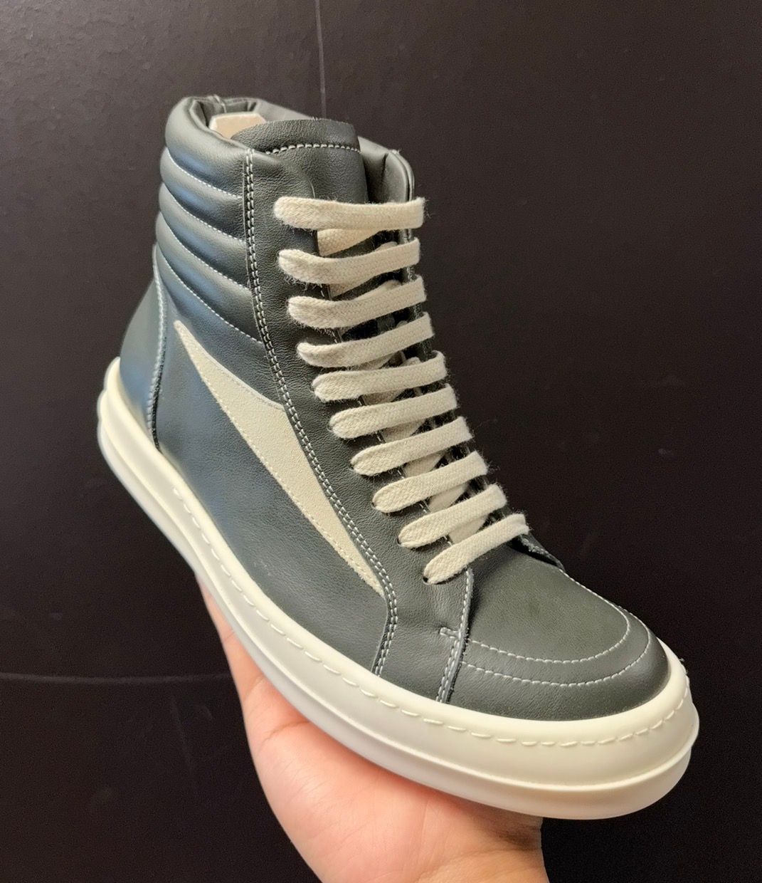 Rick Owens Vintage High Top Forest/Milk