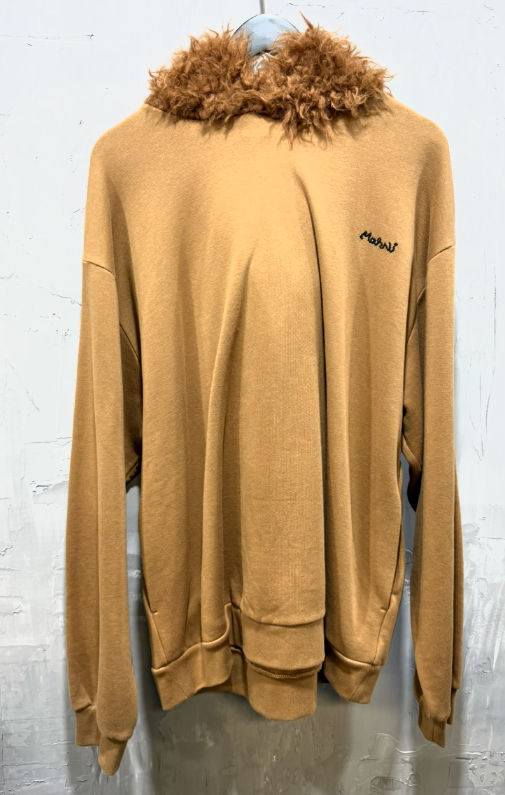 Marni organic brushed earth of Siena hoodie