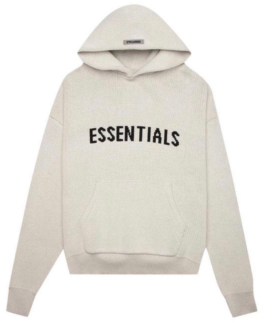 Fear of God Essentials Knit Hoodie Oatmeal