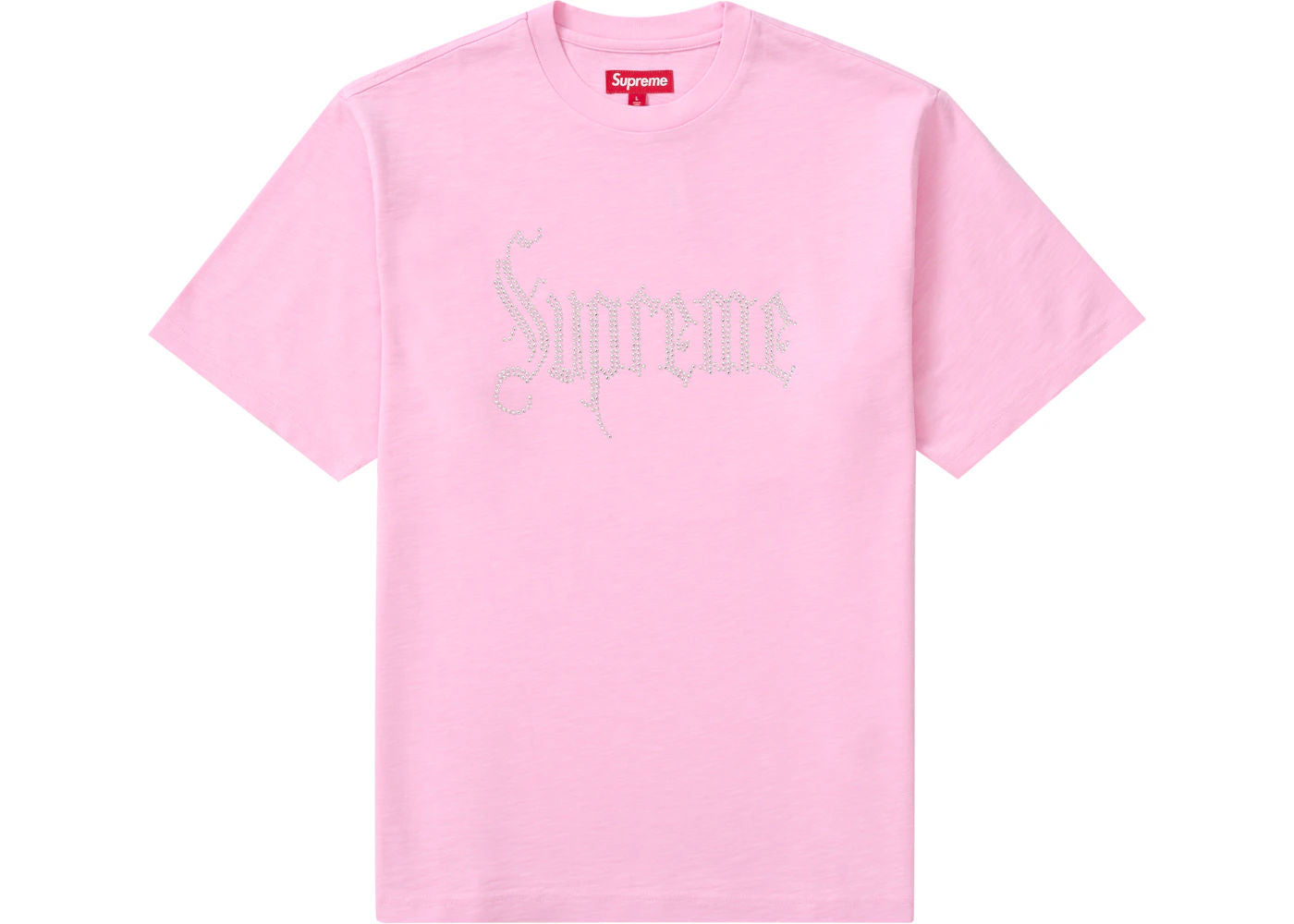 Supreme Rhinestone S/S Top Pink