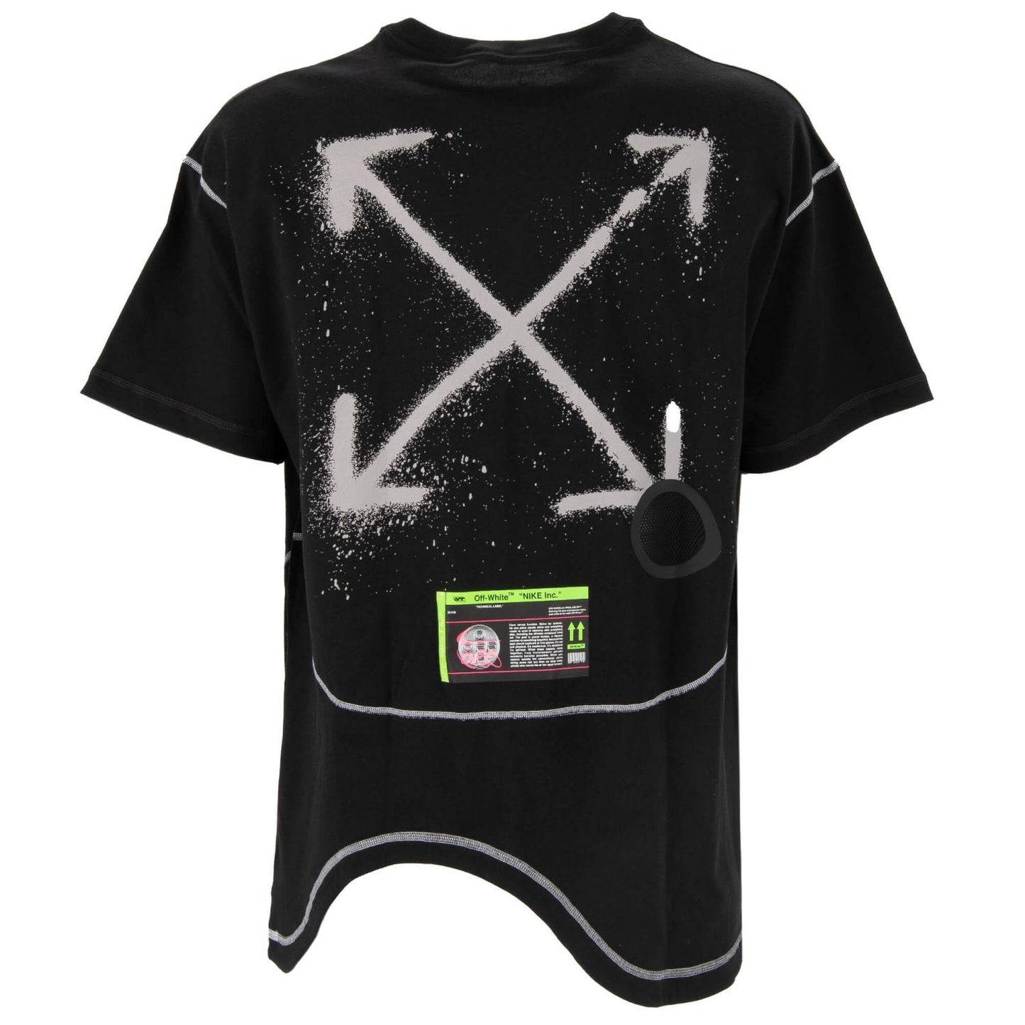 OFF-WHITE Virgil Abloh × NIKE Oversize Cotton Logo Mesh T-Shirt