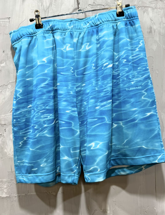 Supreme blue ripple shorts blue hombre