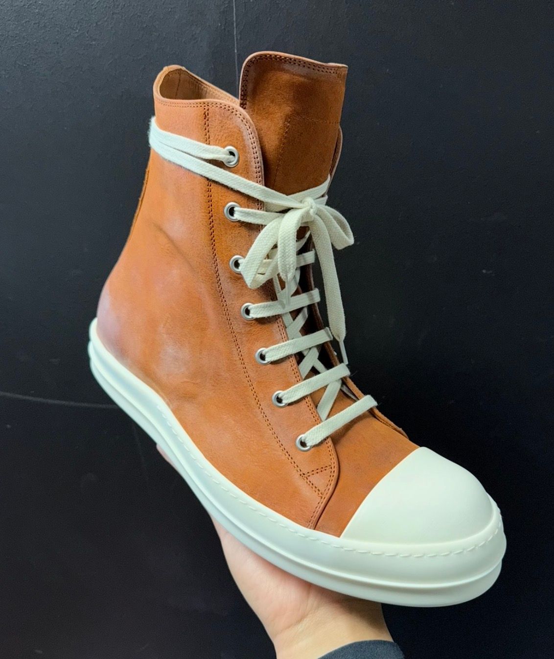 Rick Owens High Top Clay/Milk