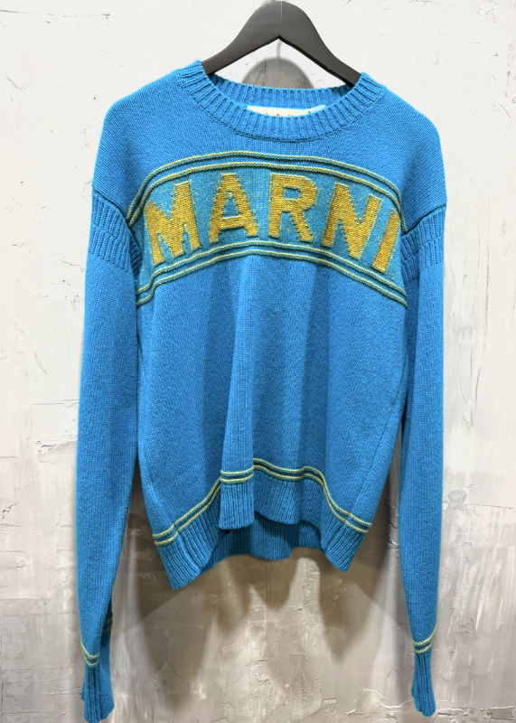 Marni fisherman logo gauge 5 cobalt