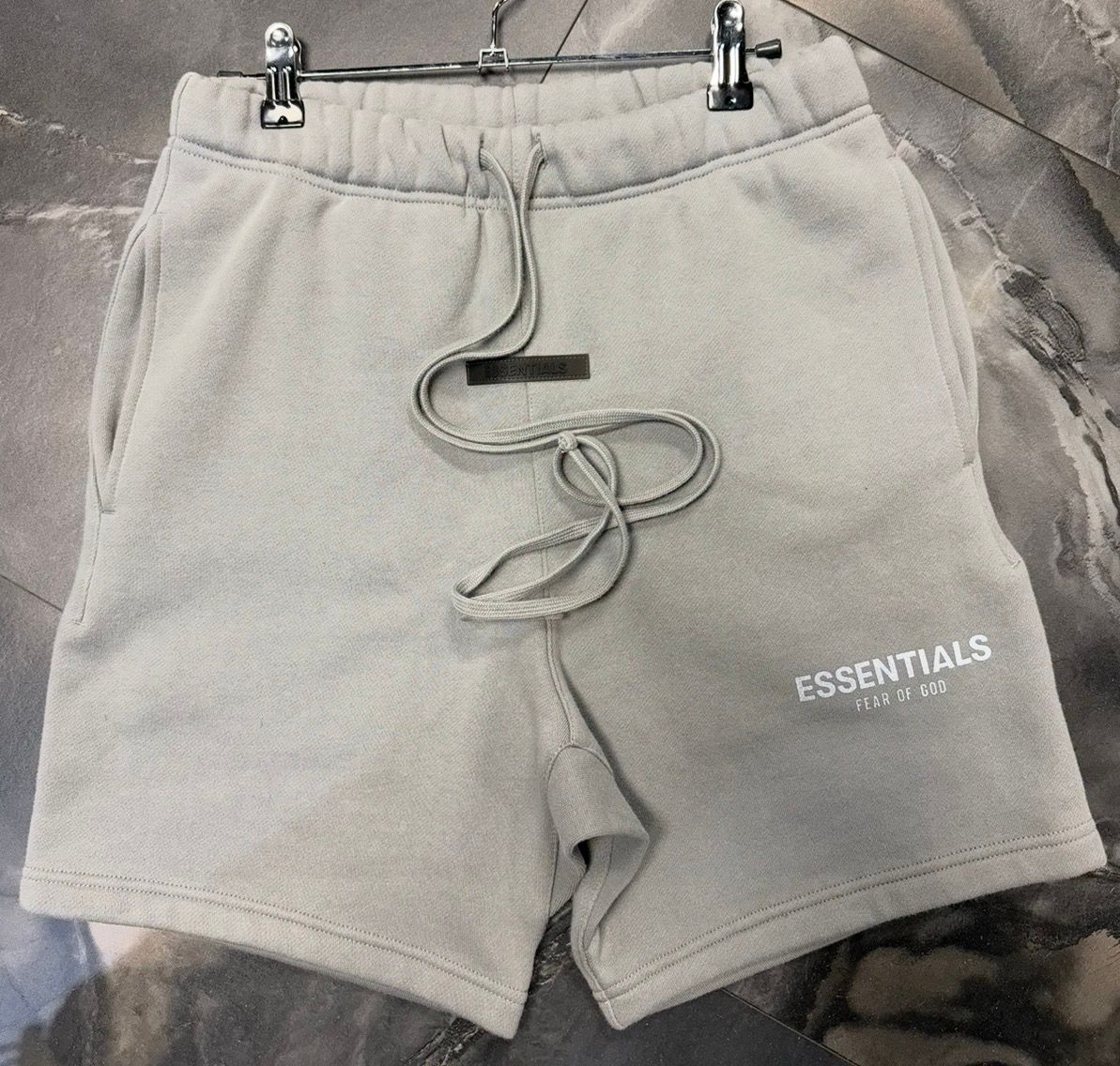 Fear of God Essentials Light Grey Shorts