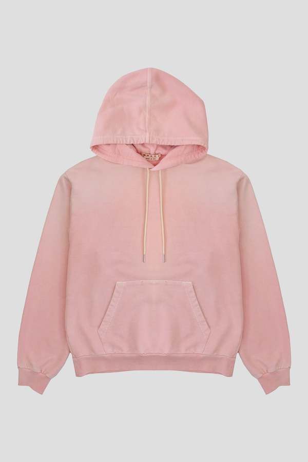 Marni mended pink Loopback hoodie