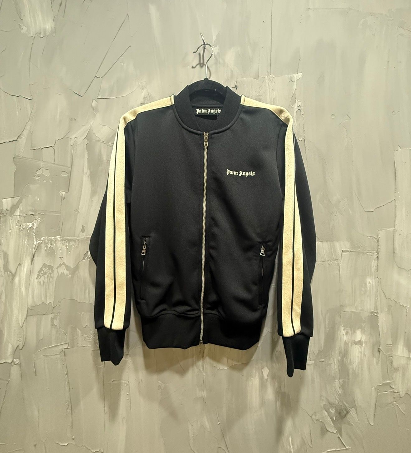 Palm Angels Classic Track Jacket (Black/White)