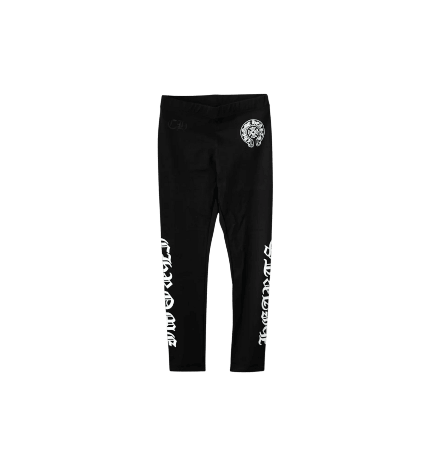 Chrome Hearts Horseshoe Logo Leggings Black White