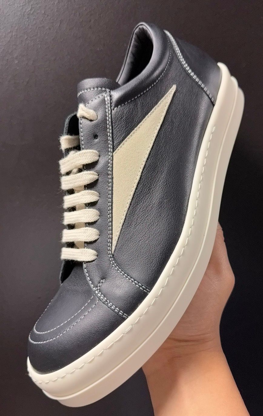 Rick Owens Vintage Low Black/Milk Leather