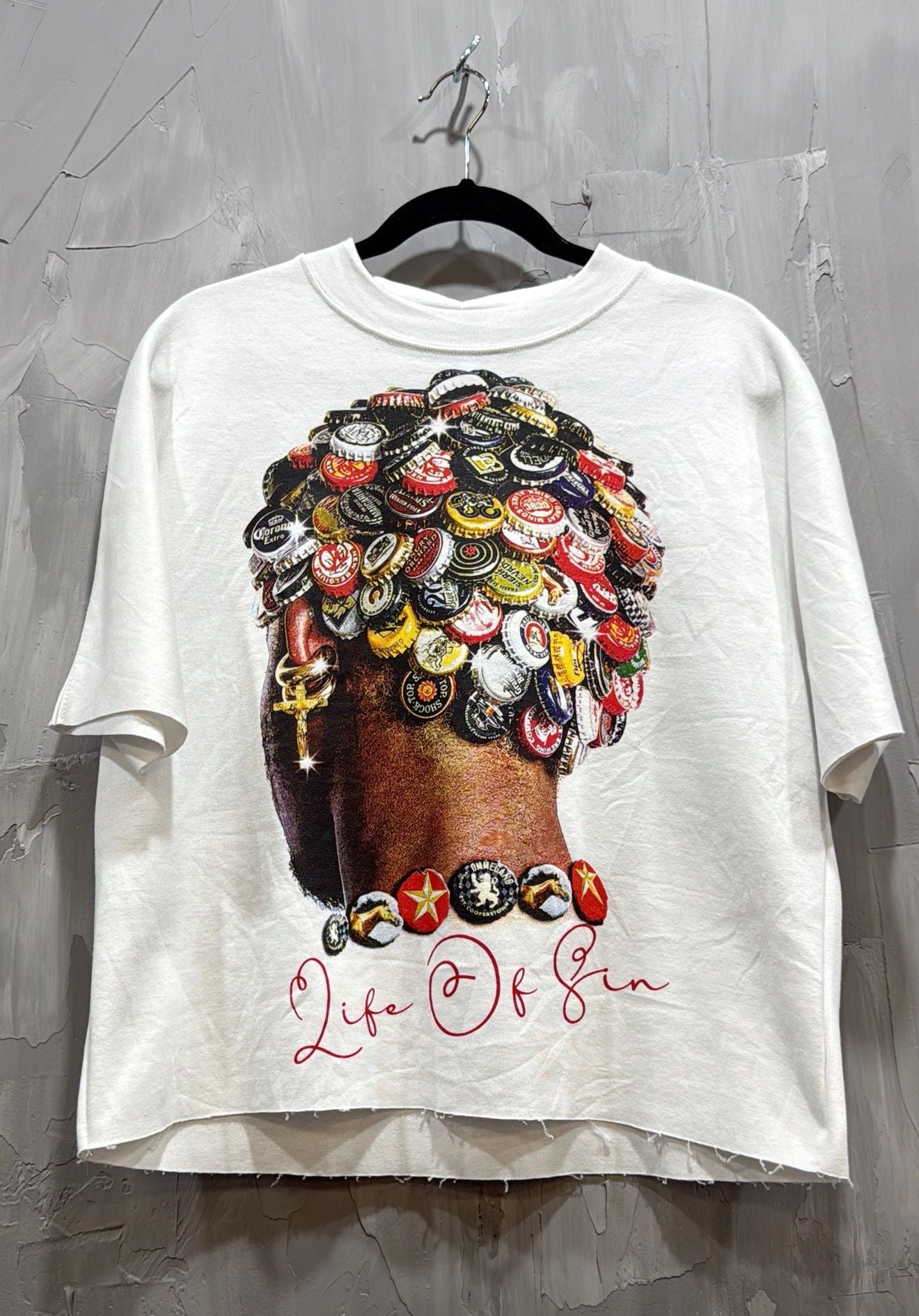 LIFE OF SIN CAP HAIR CROP TEE
