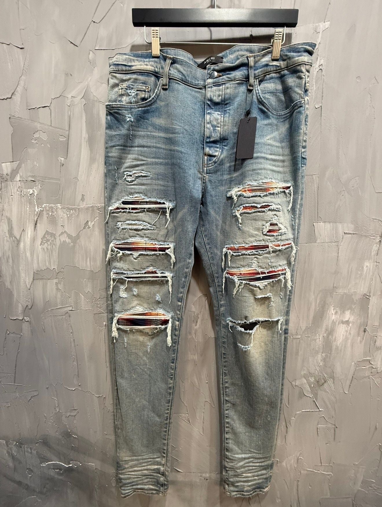 Amiri MX1 Plaid/Flannel Patch