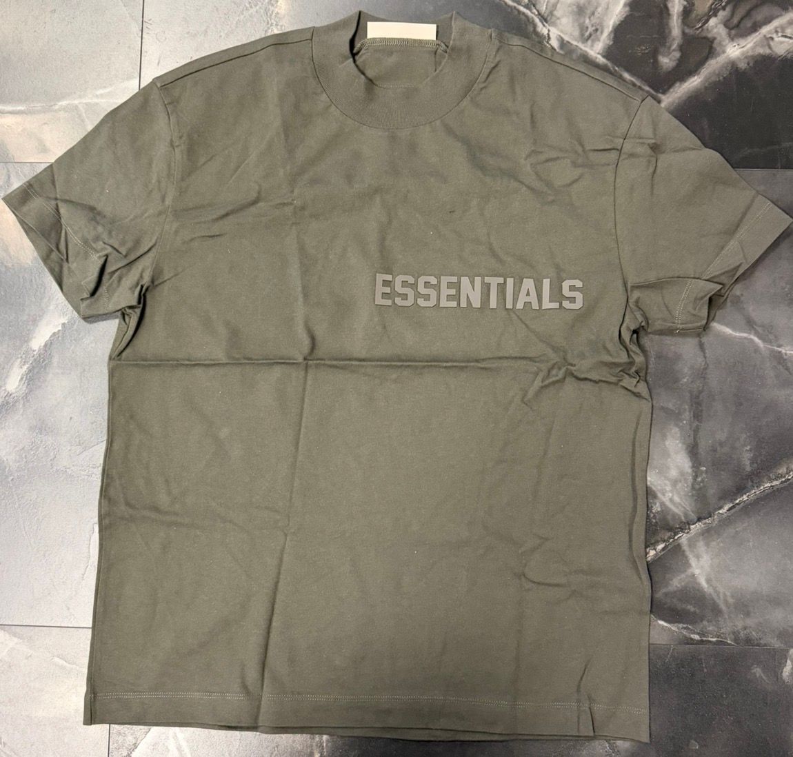Fear of God Essentials Dark Olive Tee