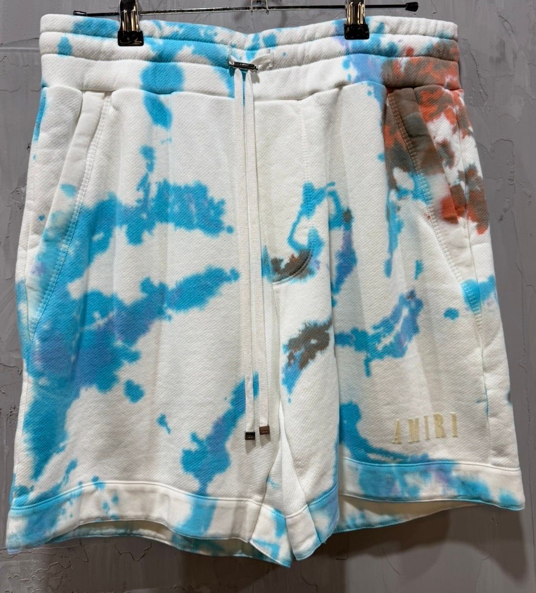 Amiri Tie Deyed White/Light Blue