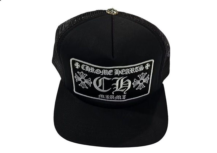 Chrome Hearts Miami exclusive trucker hat black