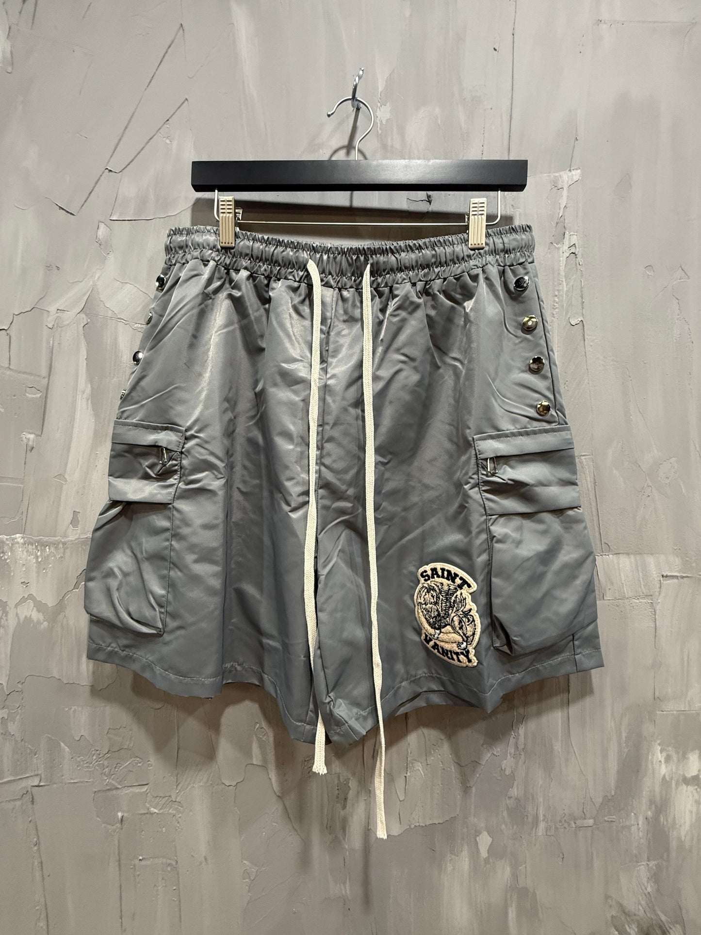 SAINT VANITY NYLON SHORT GREY