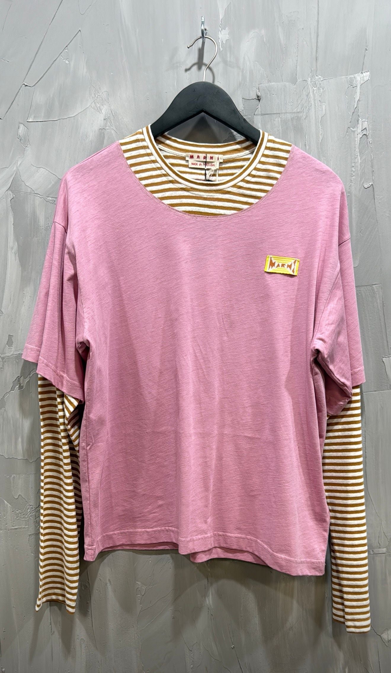 MARNI MUSTARD LS PINK