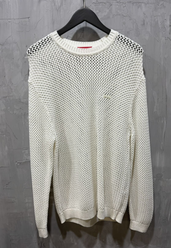 Supreme Crochet Crewneck (White)