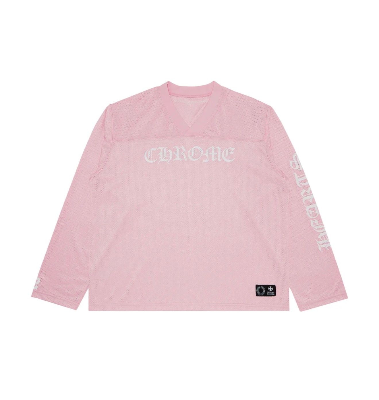 CHROME HEARTS MESH JERSEY LS PINK