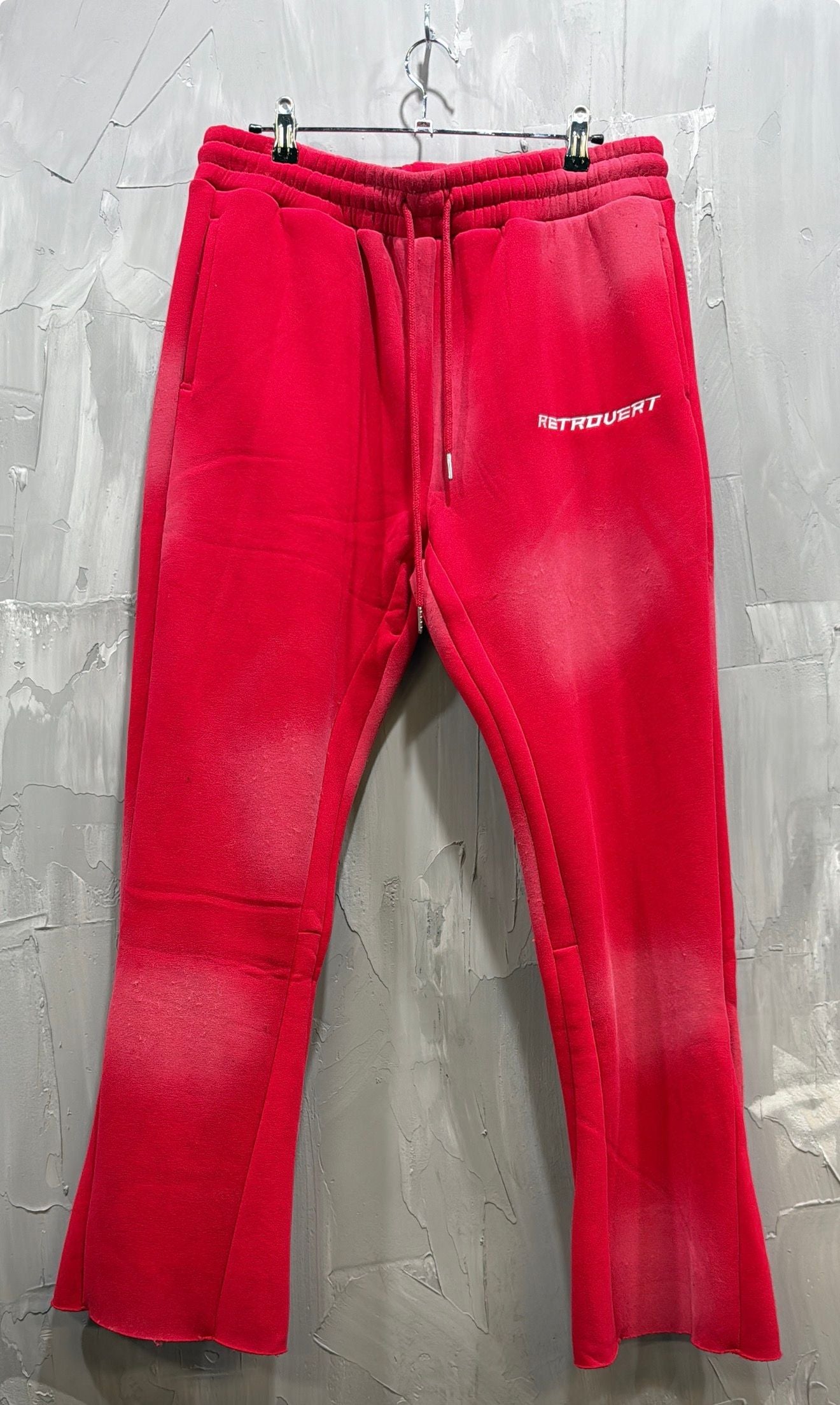 RETROVERT FLARE SWEATPANTS RED