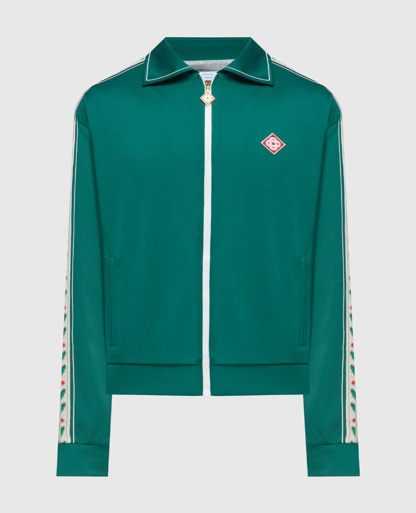Casablanca Laurel track jacket green cream