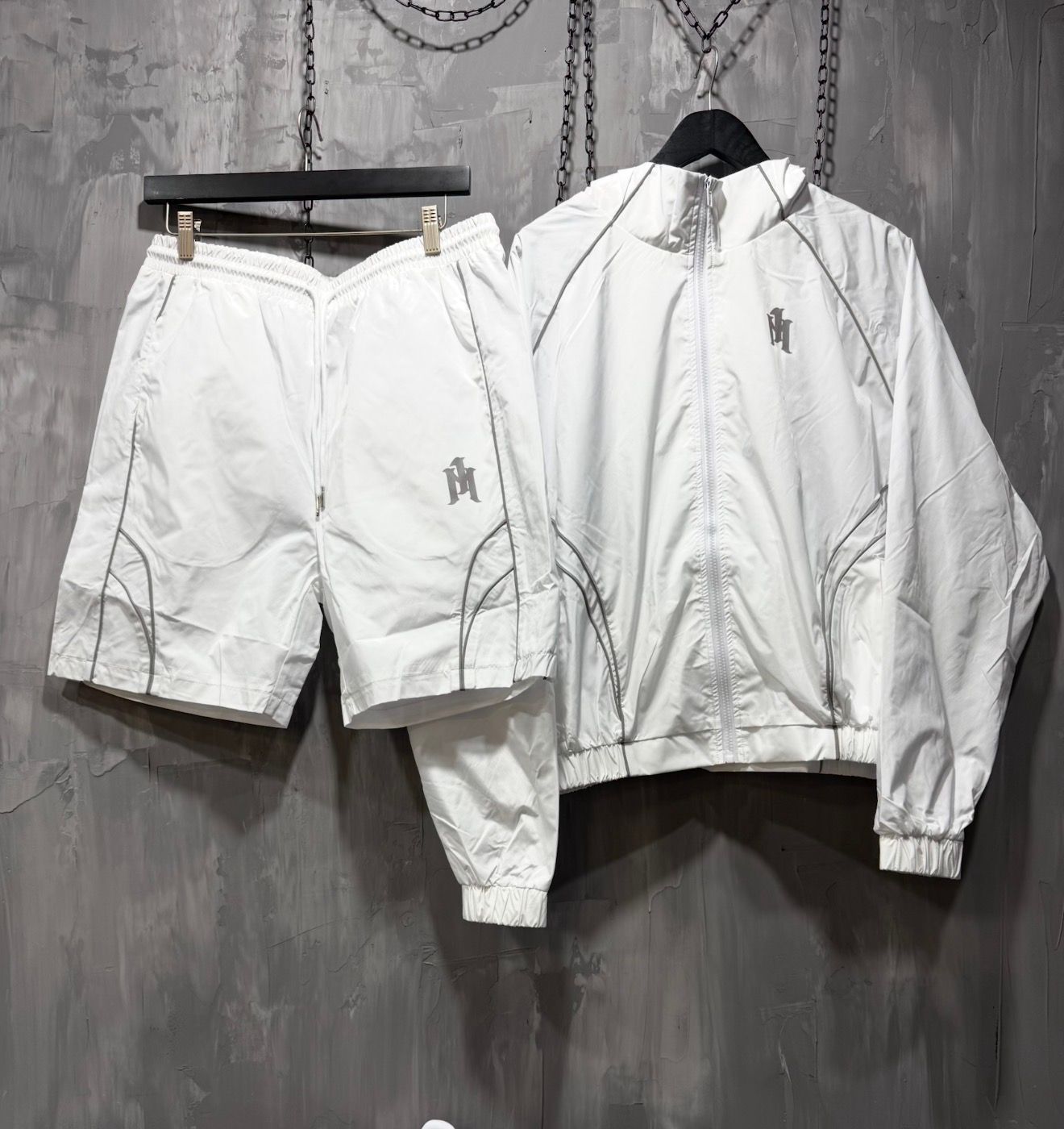 1MILLION NYLON TRACK SUIT WHITE