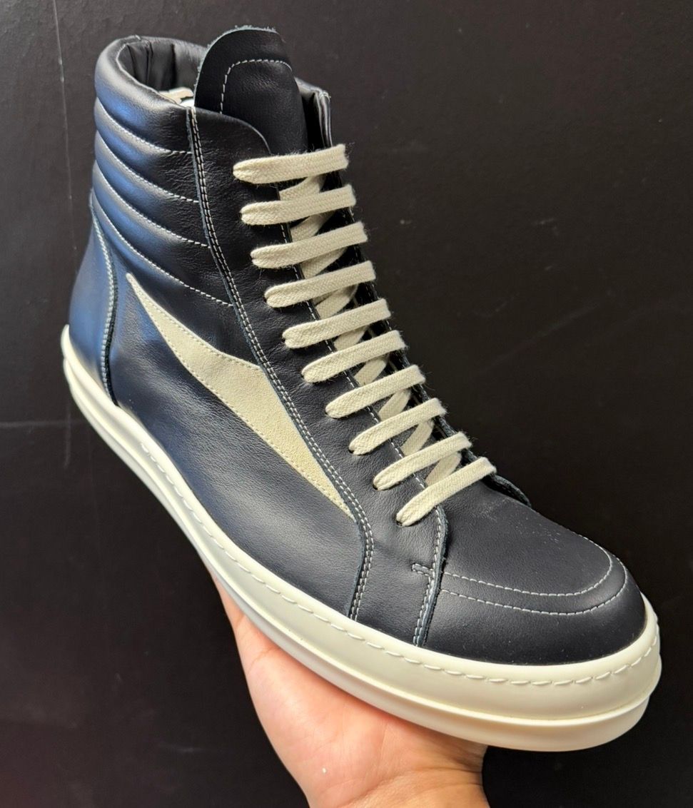 Rick Owens Vintage High Top Black Leather