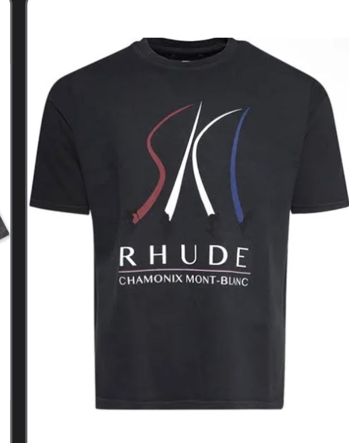 RHUDE SKI SLOPE TEE VTG BLACK