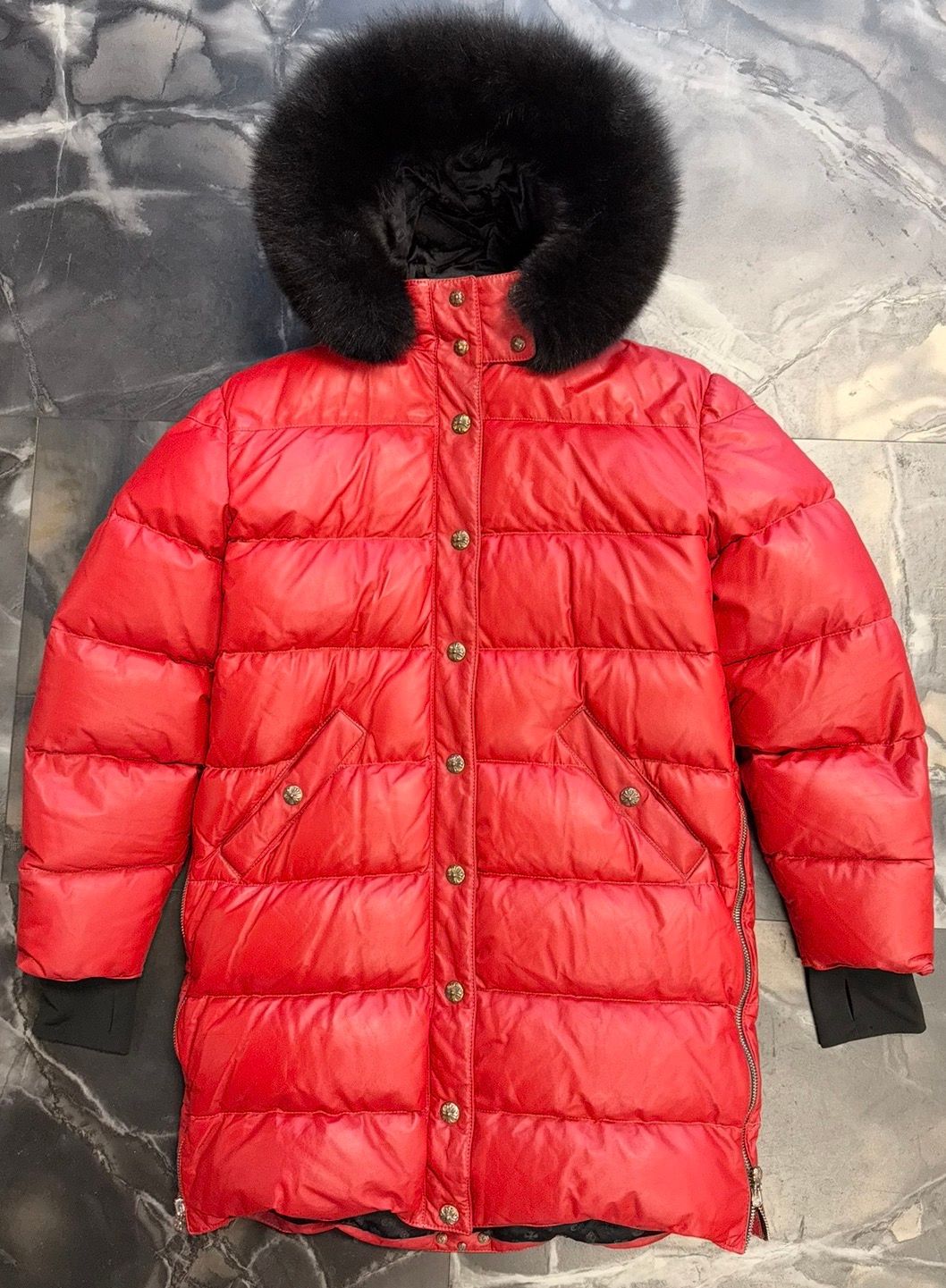 Chrome Hearts Red Leather Jacket - Like New
