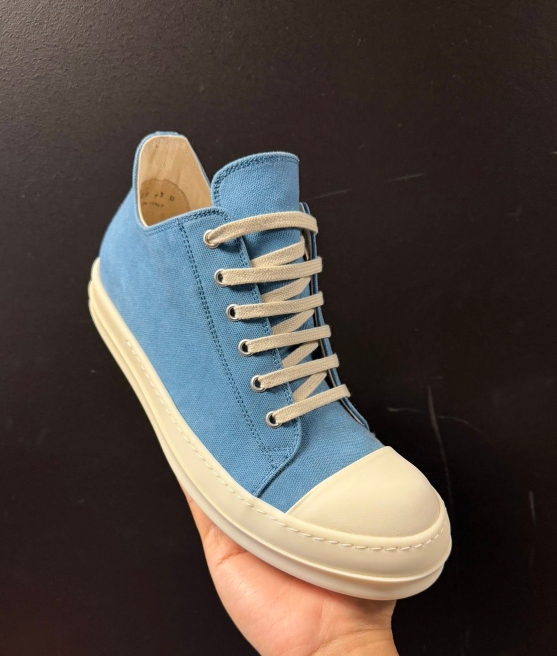 Rick Owens DRKSHDW Low Top Toothpaste/Milk