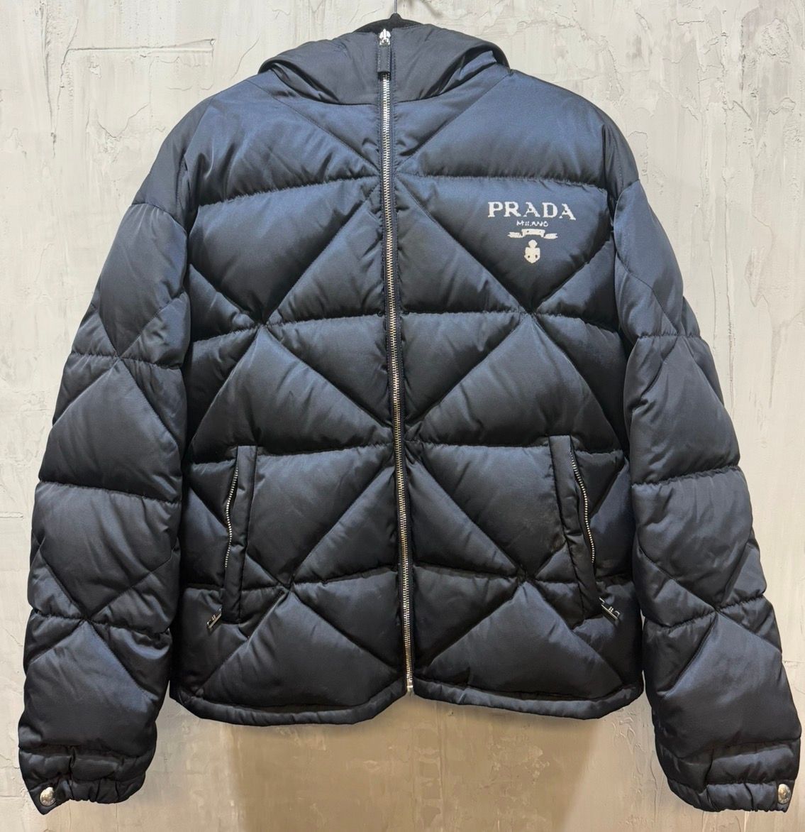 Prada Zip Up Navy Jacket - Used/Worn