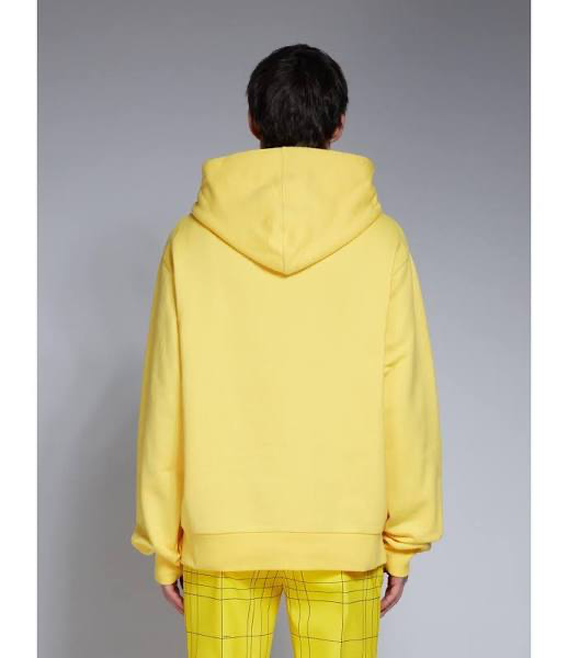 MARNI CIRCULAR LOGO YELLOW HOODIE