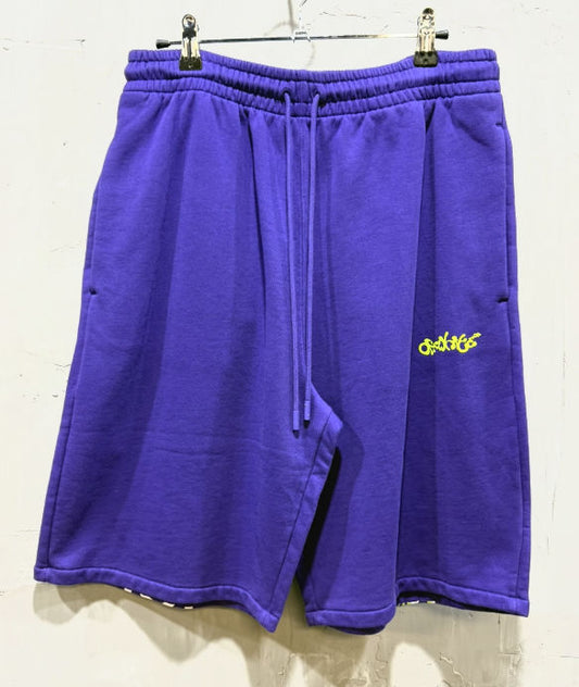 Off white opposite arrow skate shorts purple