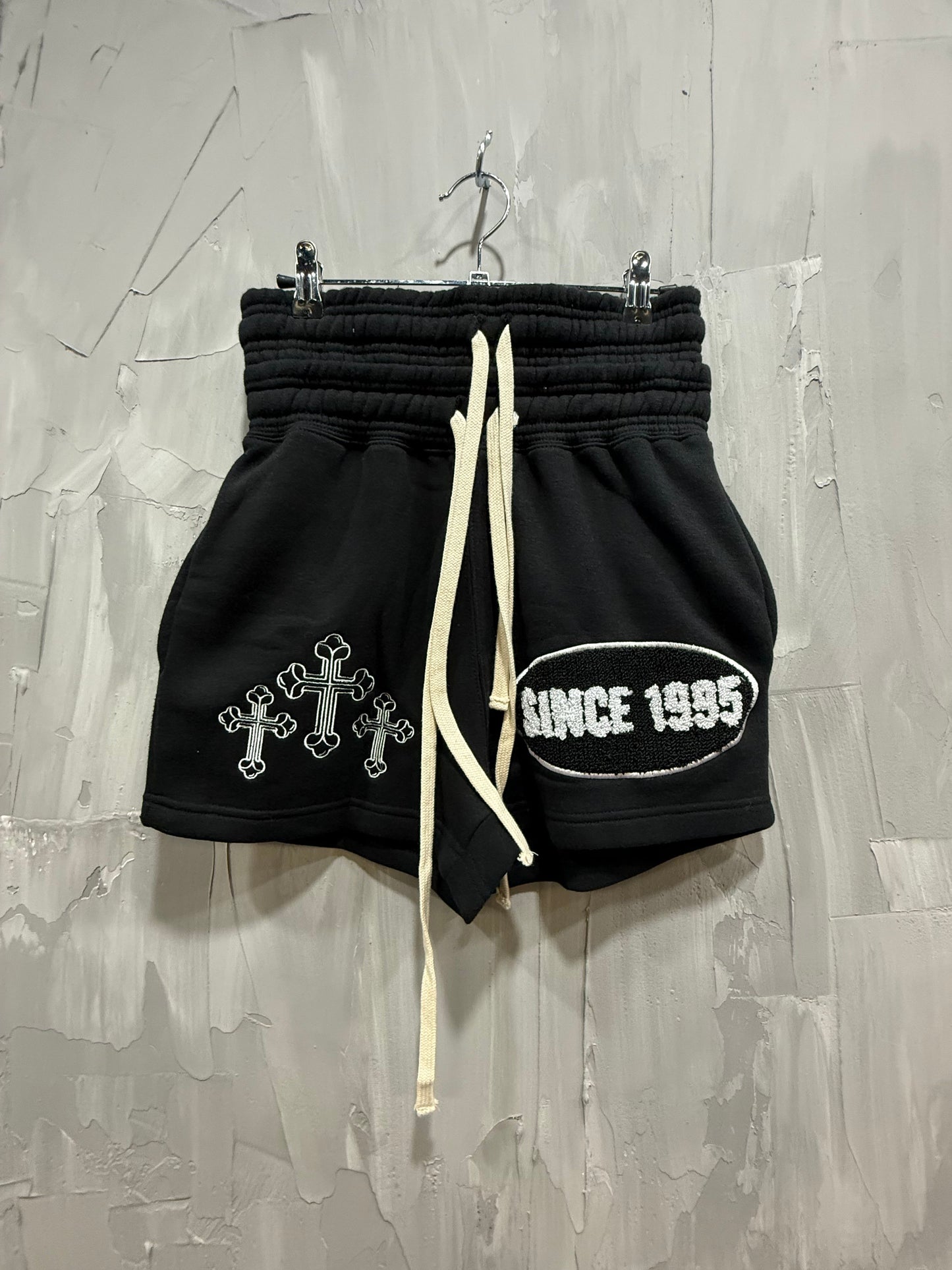 LIFE OF SIN DOUBLE LAYERED SHORTS BLACK