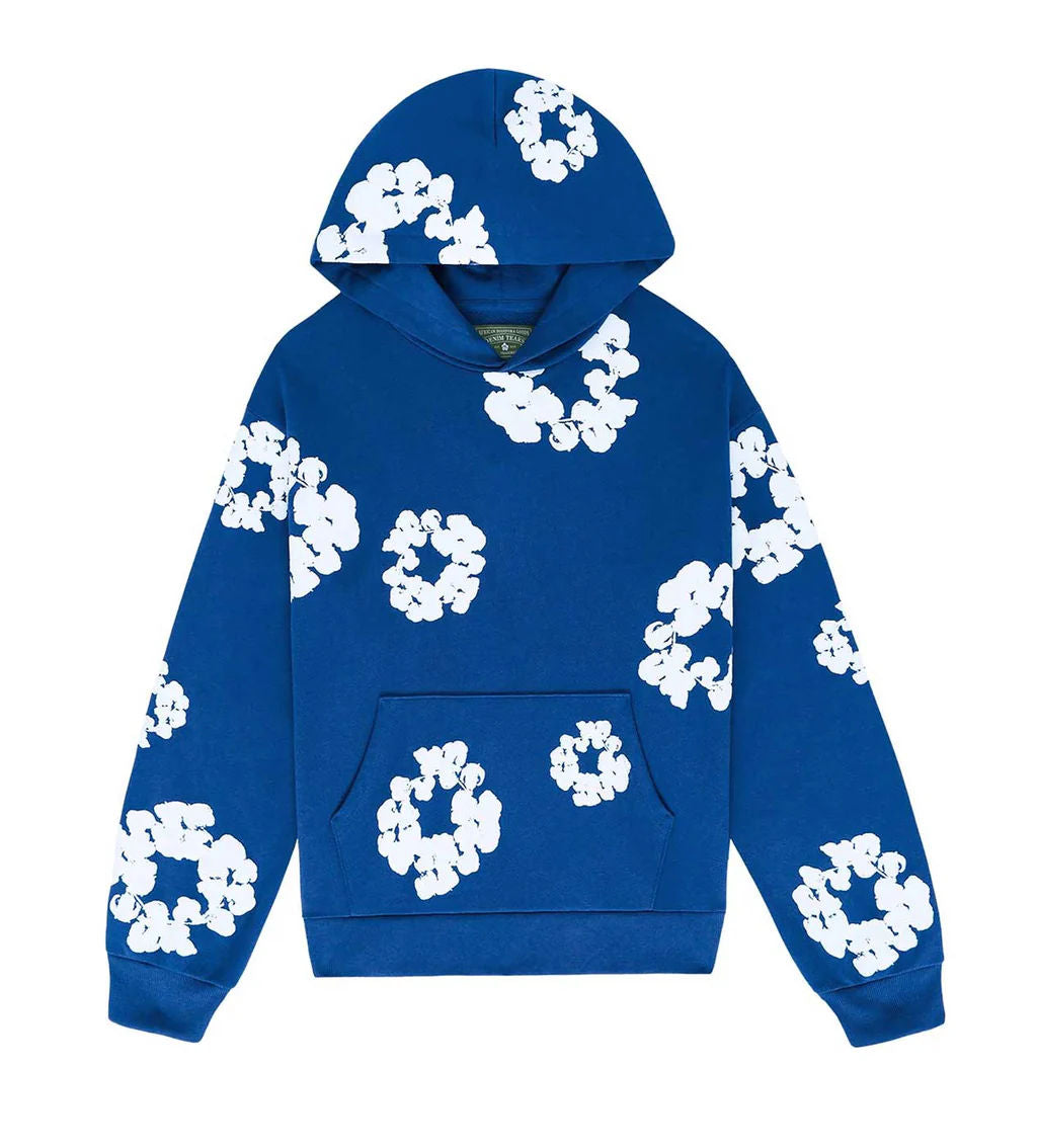 Denim Tears Cotton Wreath  Hoodie Blue