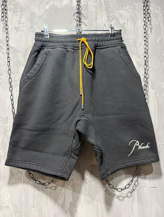 RHUDE Black Classique Sweatshort