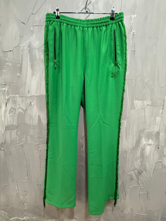 NEEDLES FRINGE TRACK PANTS GREEN