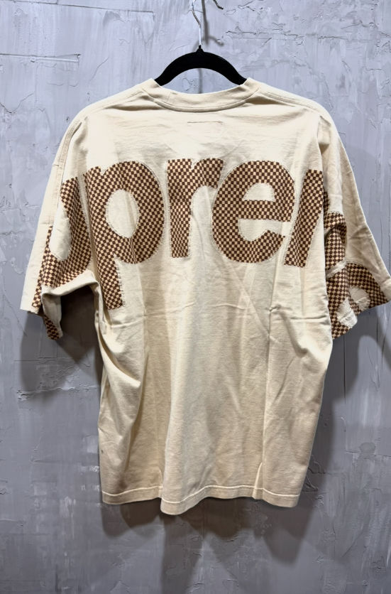 Supreme Checkerboard Intarsia S/S Top (Tan)