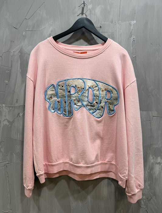 Mirrored Logo Crewneck (Pink)