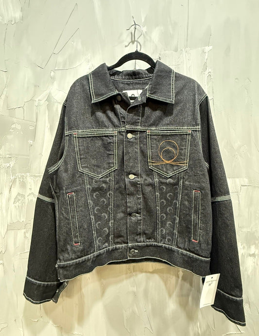 MARINE SERRE MOON LASER DENIM TRUCKER JACKET