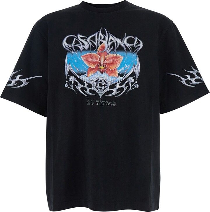 Casablanca Blades Printed Oversized Tee