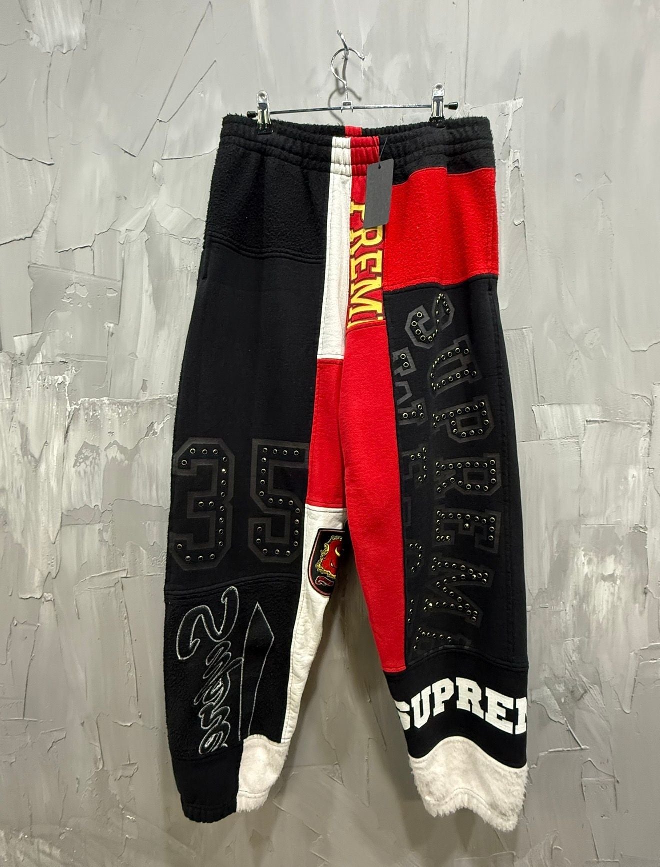 Supreme Patchwork Sweatpants Black