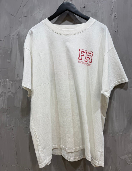 White frozen roses shirt