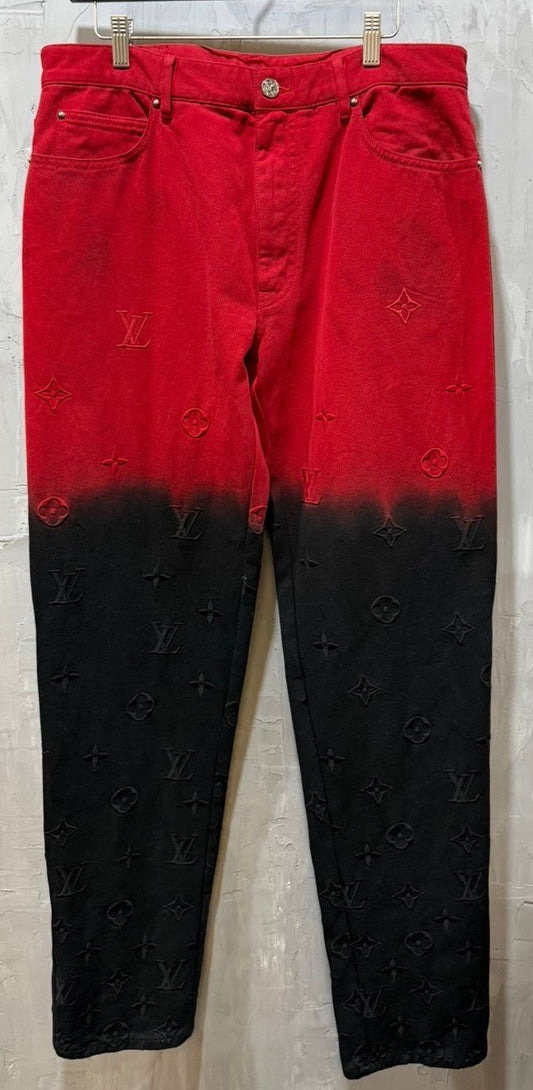 MONOGRAM OMBRE JEANS "RED BLACK"  Sale price