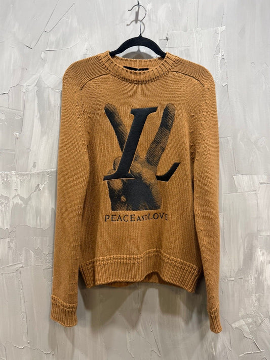 LOUIS VUITTON PEACE AND LOVE SWEATER - Like New